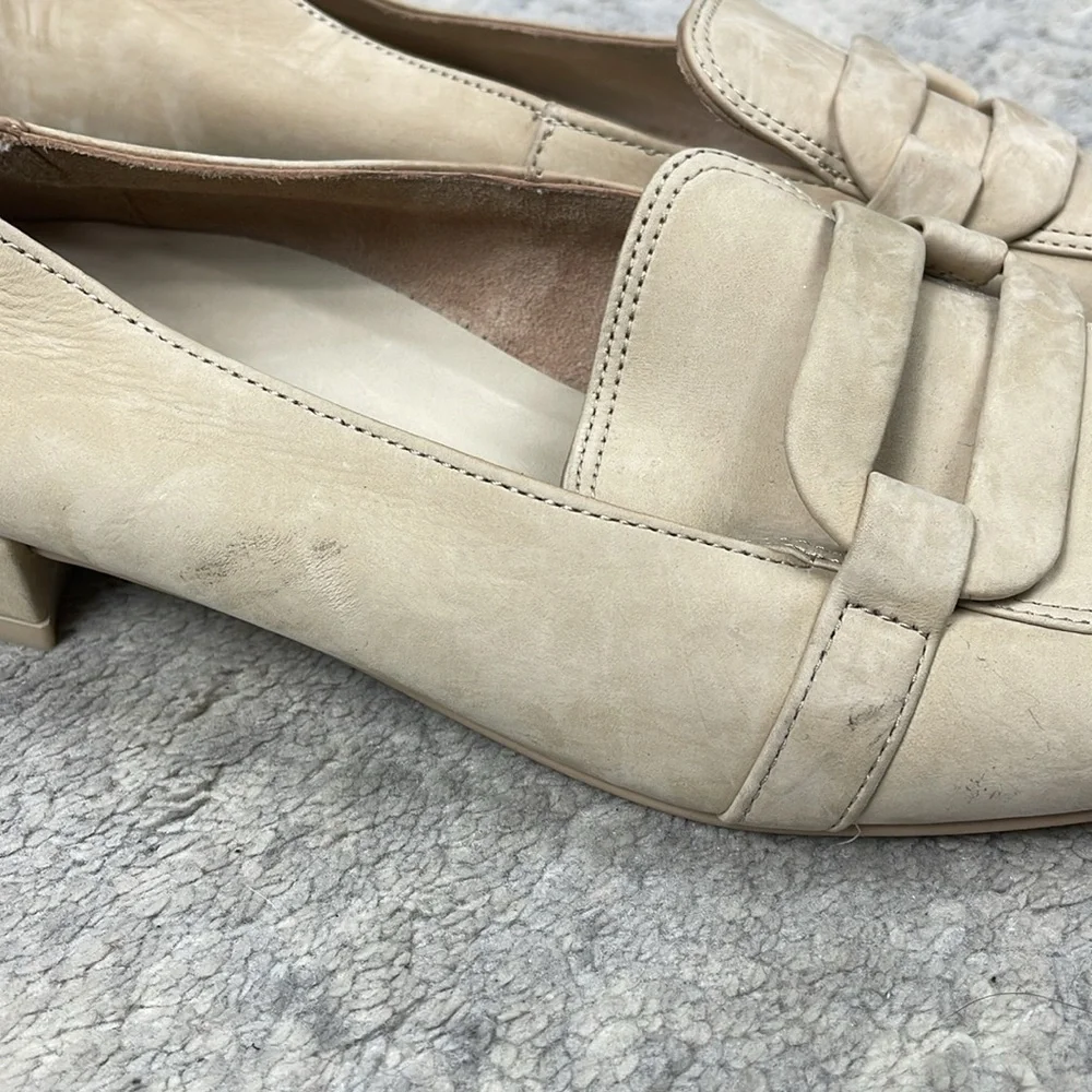 Paul Green Rimona Partita Loafers Sabbia Nubuck Cream Sz 7.5